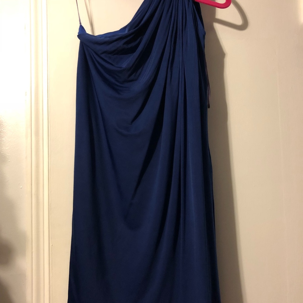 Halston Heritage One Shoulder Dress